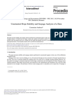 Unsaturated Slope Stability and Seepage Analysis of A Dam