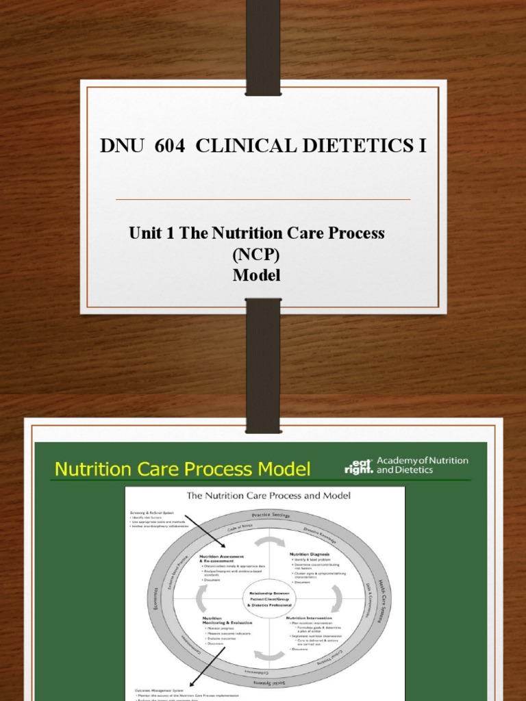 Nutritional Care Process PDF Medical Diagnosis Goal