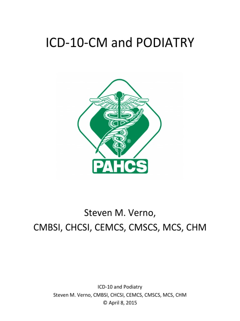 ICD10 Podiatry PDF Medical Diagnosis Screening (Medicine)