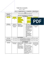 Weekly Home Learning Plan: 1:00 - 3:00 Nasusuri Ang Epekto NG Kaisipang Liberal Sa Pag-Usbong NG Damdaming Nasyonalismo