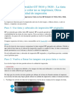 Problemas de impresión HP DeskJet GT 5810/5820