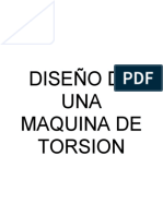 Diseño de Una Maquina de Torsion