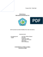 PROPOSAL Revitalisasi Saluran Pembuangan Air (Selokan)