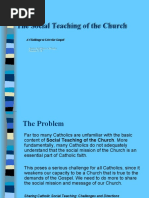 The Social Teaching of The Church