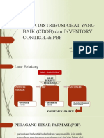 Cara Distribusi Obat Yang Baik (Cdob)