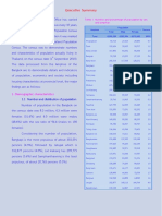 Executive Summary: 1.1 Number and Distribution of Population