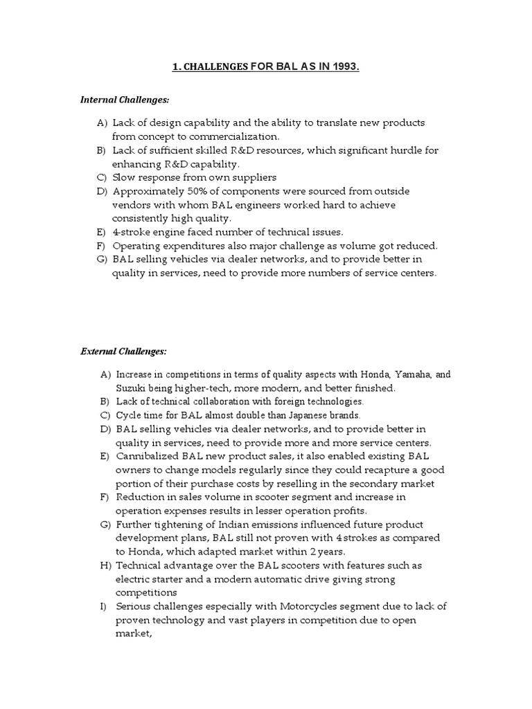 Bajaj Auto Ltd Marketing Case Study Download Free Pdf Motorcycle