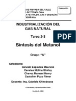 sintesis del metanol