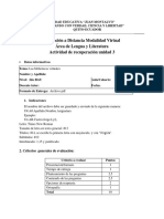 Recuperacion 3 Lenguaje PDF