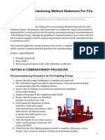 Testing and Commissioning Method Statement For Fire Fighting Pumps