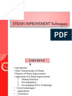 Strain Improvement Techniques