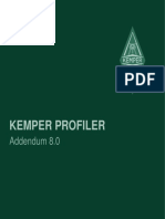 KEMPER PROFILER Addendum 8.0 (English)
