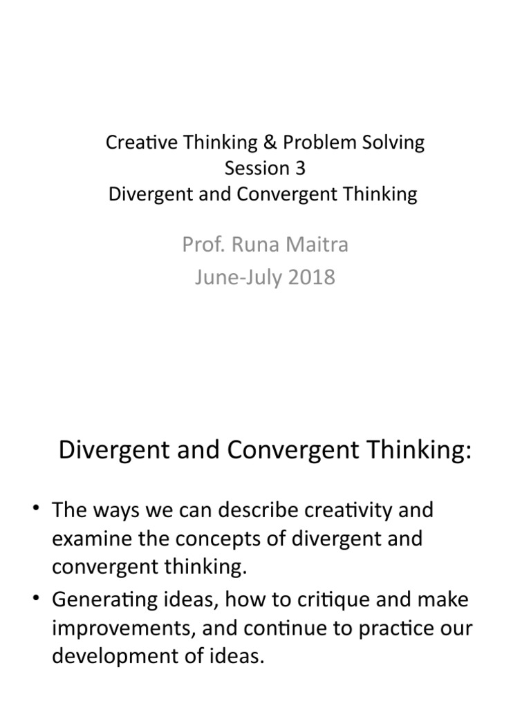 Creative Thinking for Learners | PDF | Self-Improvement
