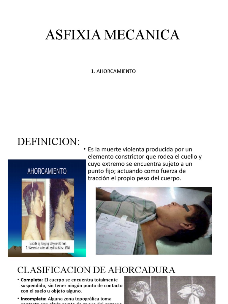Asfixia Mecanica | PDF | Especialidades Medicas | Bienestar