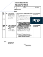 Weekly Home Learning Plan Grade 7 (MAPEH) PE and MUSIC Week 2 Quarter 1 OCT. 15-22, 2020