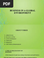 Business in A Global Environment