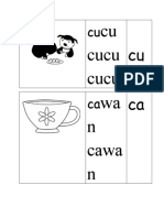 Latihan Suku Kata CA Ci Cu