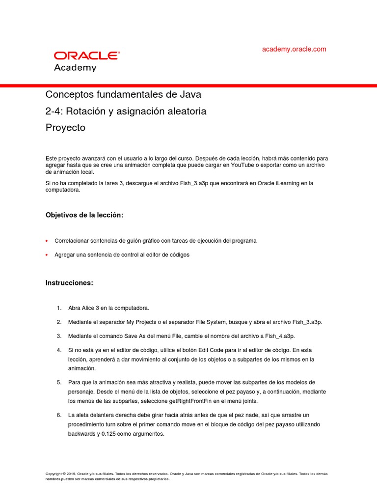 JF 2 4 Project Esp | PDF | Java (lenguaje de programación) | Software