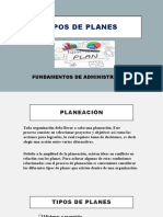 Tipos de Planes. Presentacion.