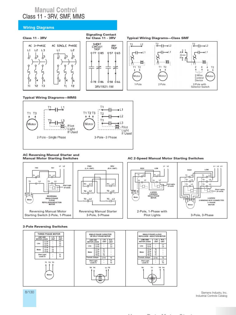 Typical Wiring Diagrams Siemens