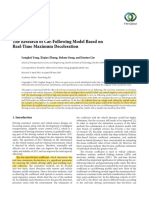 Research Article: The Research of Car-Following Model Based On Real-Time Maximum Deceleration