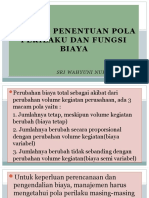 Pola Perilaku Dan Fungsi Biaya