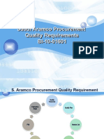 Saudi Aramco Procurement Quality Requirements