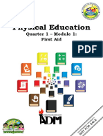 Physical Education: Quarter 1 - Module 1: First Aid
