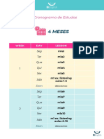 Study and lesson schedule