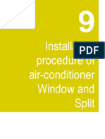 Installation Procedure of Air-Conditioner Window and Split