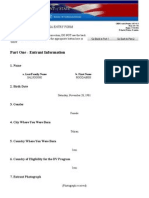 Part One - Entrant Information: Electronic Diversity Visa Entry Form