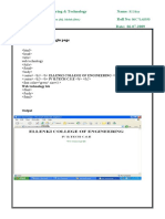 Create A College Login Page: Ellenki College of Engineering & Technology Name: Roll No: Experiment No.: 1