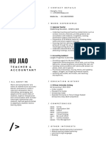 Black Minimalist Resume PDF