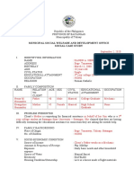 Municipal Social Welfare Office Case Study on Student in Need