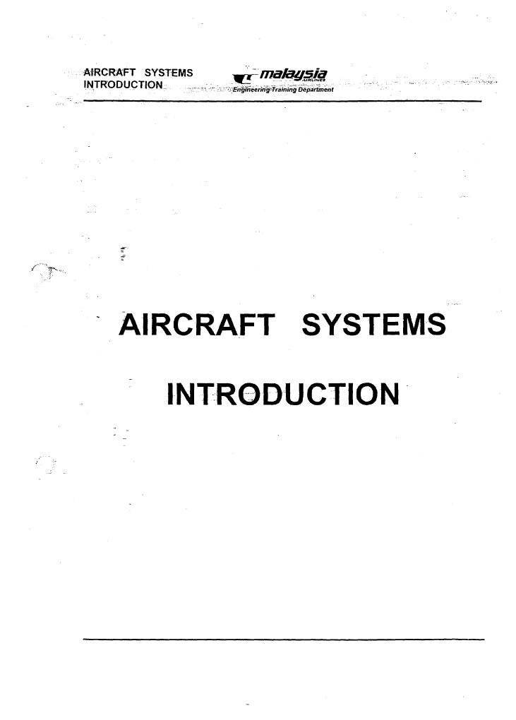 Aircraft Systems Introduction PDF