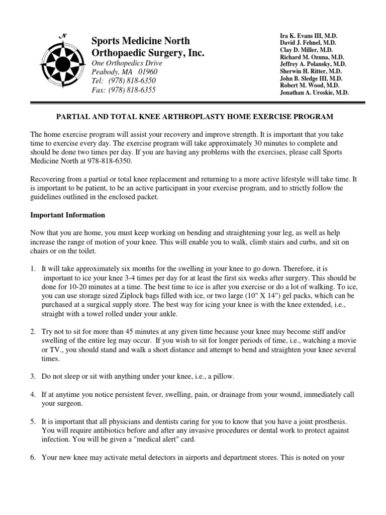 Sports Medicine North Orthopaedic Surgery, Inc PDF Anatomical Terms