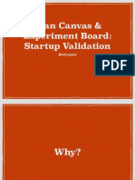 Lean Canvas & Experiment Board: Startup Validation: @vishnugopal