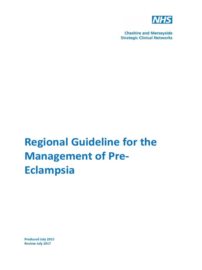 Pre-Eclampsia Management Guidelines | PDF | Hypertension | Childbirth