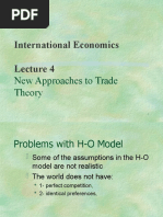 International Economics: New Approaches To Trade Theory