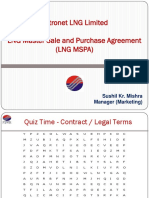 Petronet LNG Limited LNG Master Sale and Purchase Agreement (LNG Mspa)