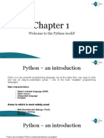 Welcome To The Python World!: C2 General