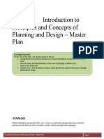 Introduction To Principles and Concepts of Planning and Design - Master Plan