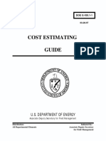 Doe Cost Estimating Guide PDF