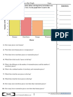 Reading A Bar Graph: 8 Banana Watermelon Orange 4 8 Banana Watermelon 4 6