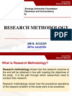 AE118 Accounting Research Methods - Research Methodology