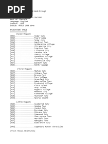 Pokemon Resolute v2.78 Walkthrough by Allen Chingonzoh