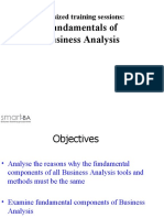 Fundamentals of Business Analysis: Bite Sized Training Sessions