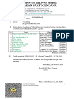 Surat Rekomendasi Korwil