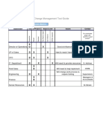 Change Management Tool Guide: Example: Stakeholder Analysis Matrix