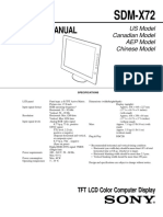 Service Manual: SDM-X72